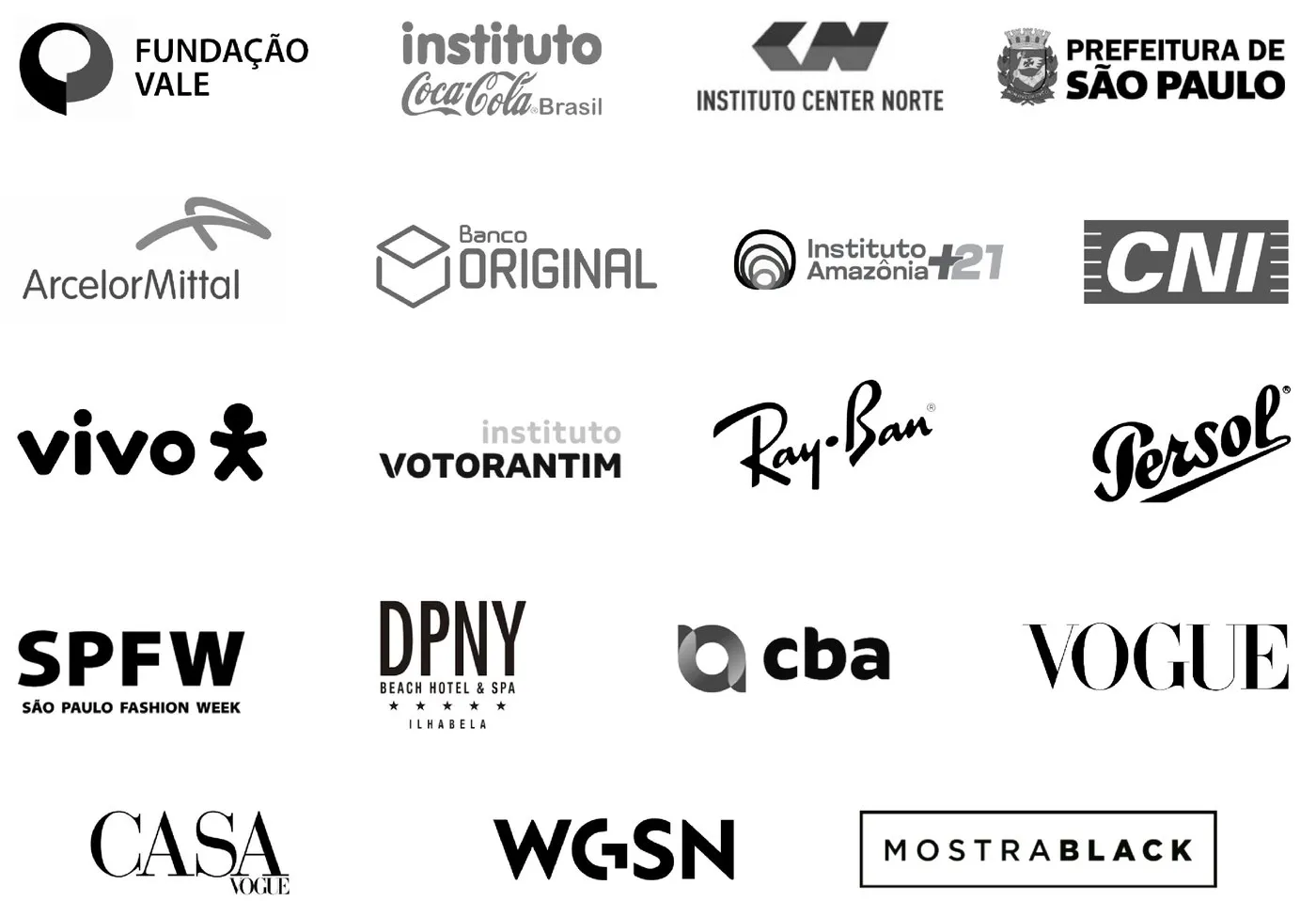 Empresas e instituições atendidas pela Zero&Co